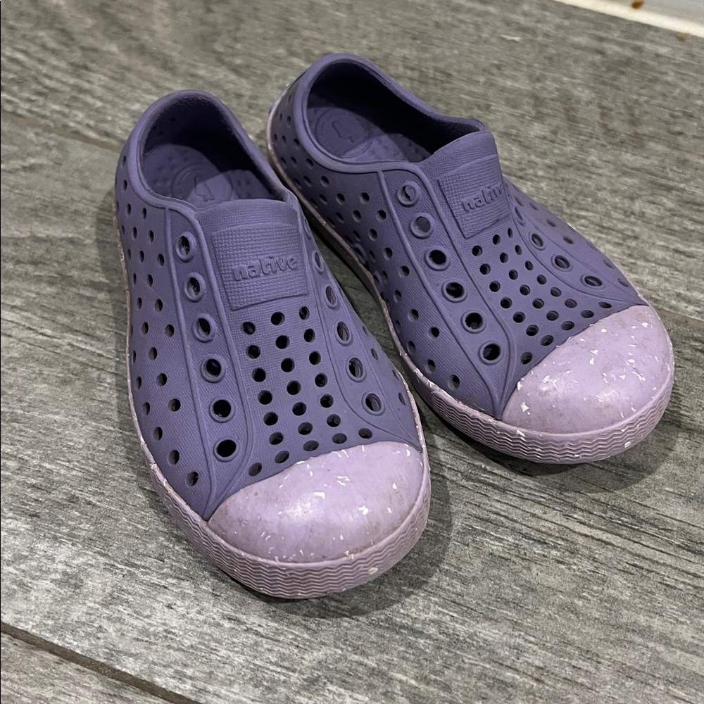 Native Lavender Perforated Slip-On Shoes